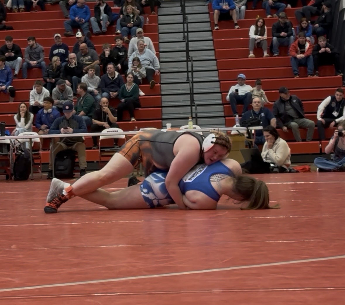 Brook West of Comanche looking for the turn on Caroline Hattala of Quakertown, PA
