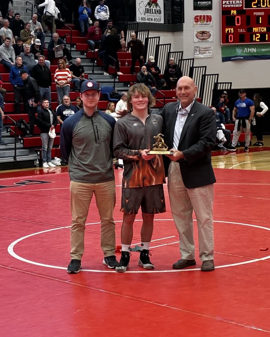 Garon Kaiser of Deer Creek Boys Oklahoma All-Star Team Outstanding Wrestler
